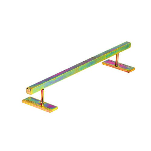 Blackriver Ramps Iron Rail Square Low Gold - Skull Fingerboards