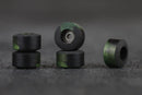 illPill Fingerboard Wheels -  Black/Green Street Shape