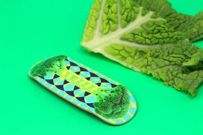 DK "Broccoli" Graphic Fingerboard Deck (34mm) - Skull Fingerboards
