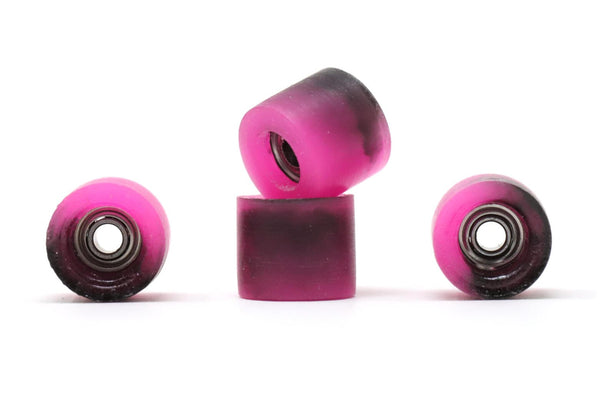Elastico - Pink/Black Swirl Urethane Wheels (70D Cores) - Skull Fingerboards