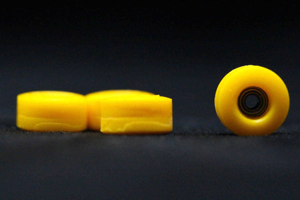 Elastico - Yellow Urethane Wheels (70D Original Street Shape) - Skull Fingerboards