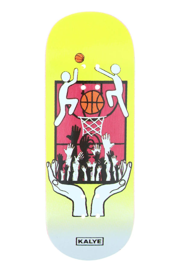 Kalye - Basketball Graphic Deck (34mm) (RANDOM COLOUR) - Skull Fingerboards