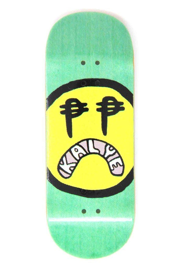 Kalye - Logo Dark Green Fingerboard Deck (34mm) - Skull Fingerboards