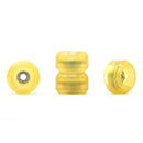 Skull - S3 Gold Resin Single Bearing Wheels (Conical Shape) - Skull Fingerboards