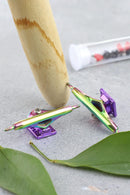 Obsius Trucks Aurora/Purple (34mm) - Skull Fingerboards