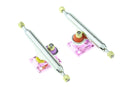Oxygen - Single Axle Pro Trucks Chrome/Pink (34mm) - Skull Fingerboards