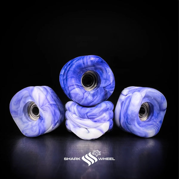 Maple Wheels - Lavender Swirl "SHARK WHEEL" - Skull Fingerboards