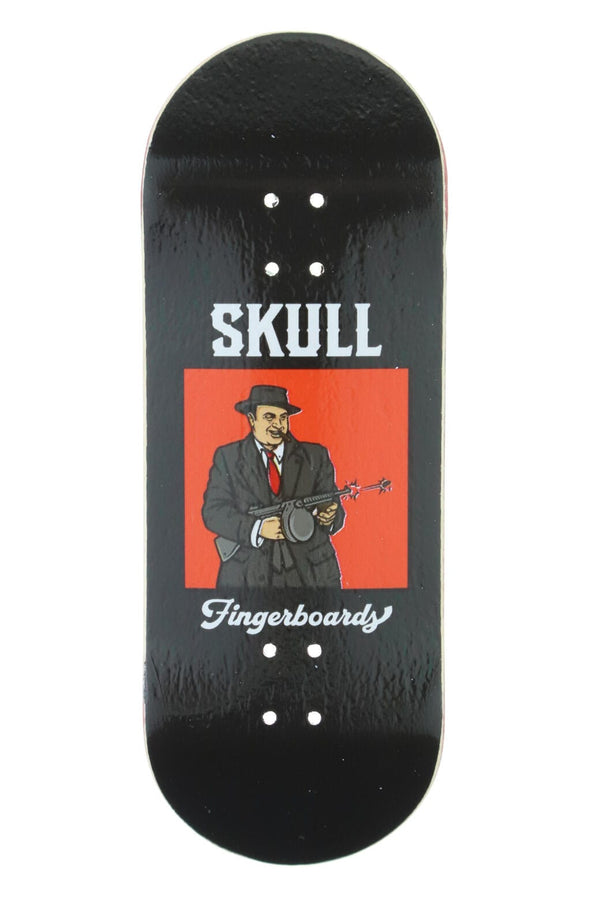 Al Capone Wooden Fingerboard Graphic Deck (34mm) - Skull Fingerboards