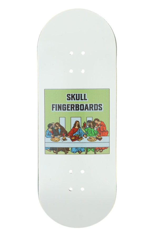 Last Supper Wooden Fingerboard Graphic Deck (34mm) - Skull Fingerboards