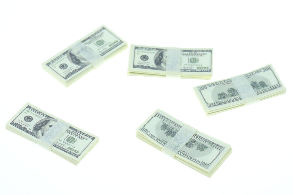 Mini répliques de billets d'un dollar