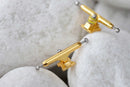 Skull Pro Trucks All Gold (34mm) - Single Axle // 6 Lock Nuts - Skull Fingerboards