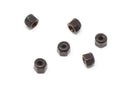 Skull Lock Nuts - Black (6 Pack) - Skull Fingerboards