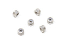 Skull Lock Nuts - Stainless Steel (6 Pack) - Skull Fingerboards